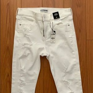 White distressed express NEW jeans !